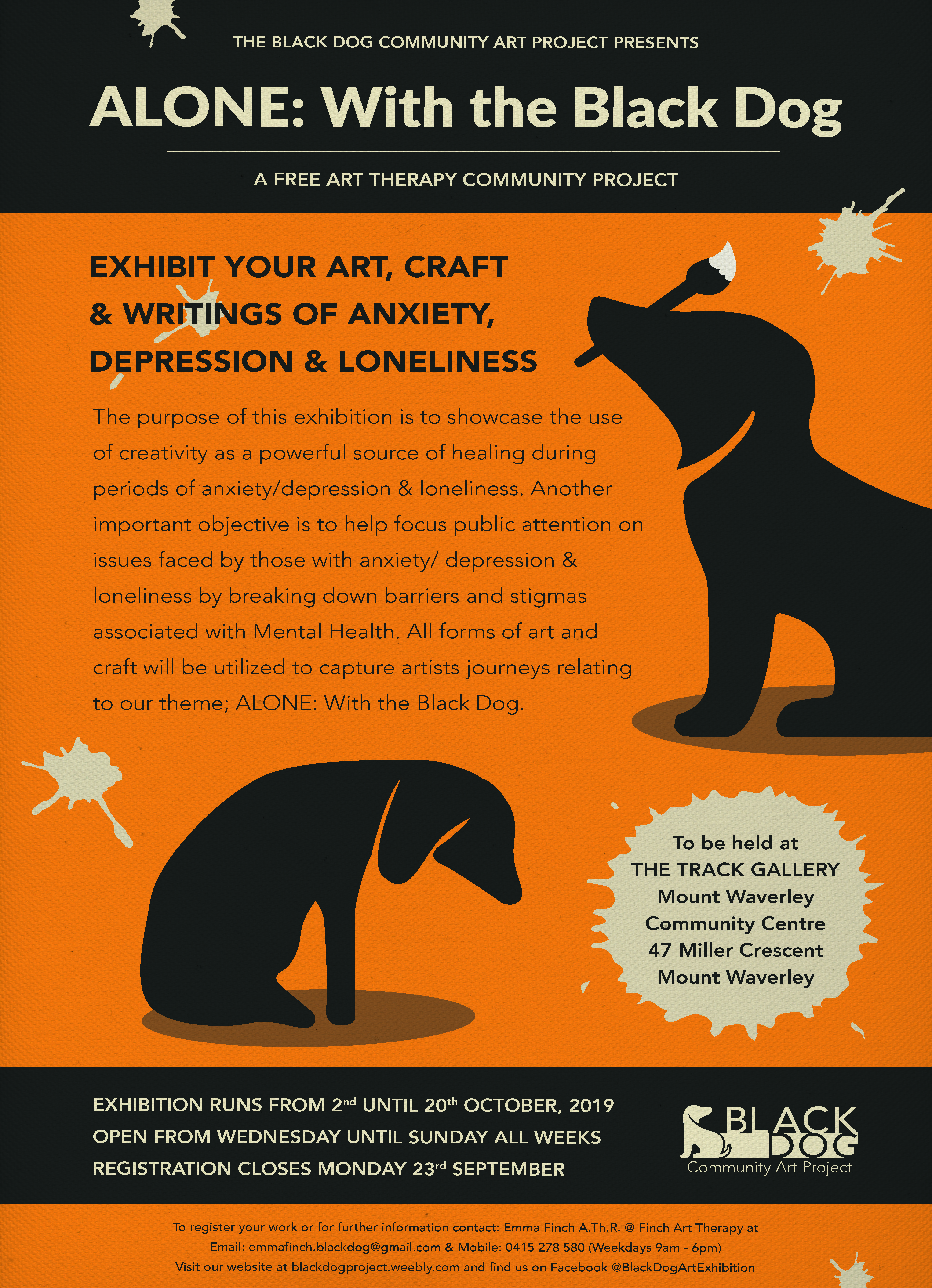 Compressed Final (2)Alone with the Black dog poster 2019 - Link Health and  Community